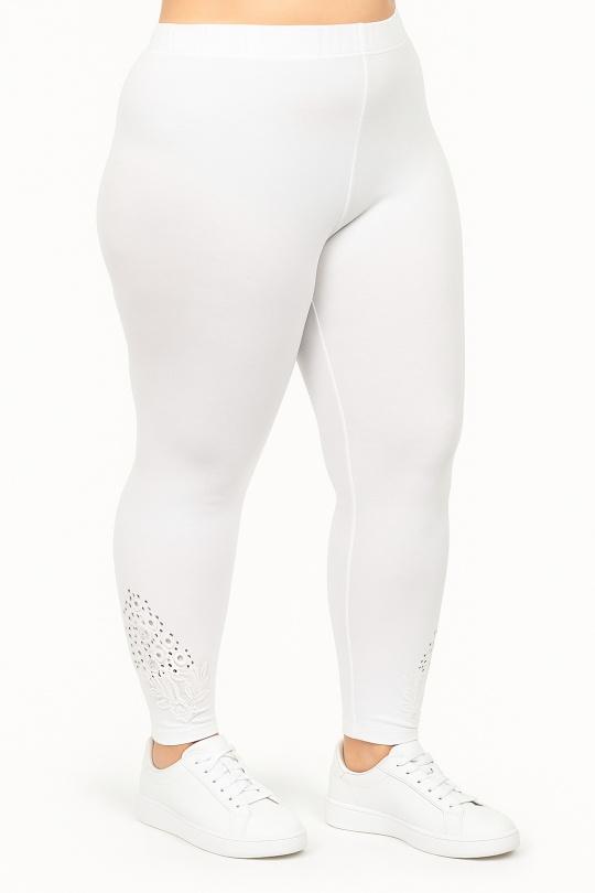 Leggings  Women White Pomme Rouge B133 Efashion Paris