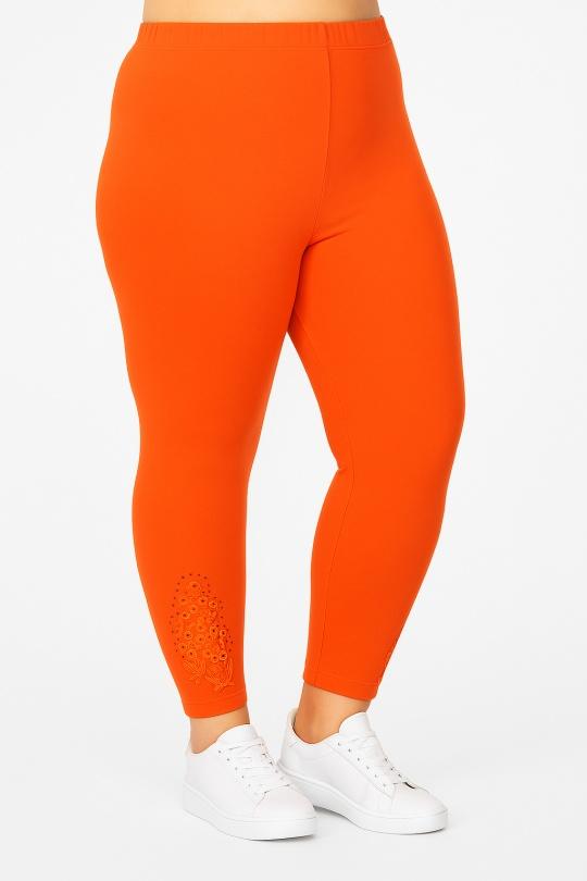 Leggings  Donna Orange Pomme Rouge B133 Efashion Paris