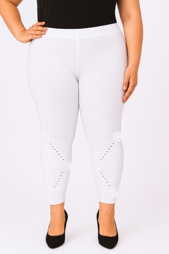 Leggings  Femme Blanc Pomme Rouge B135 Efashion Paris
