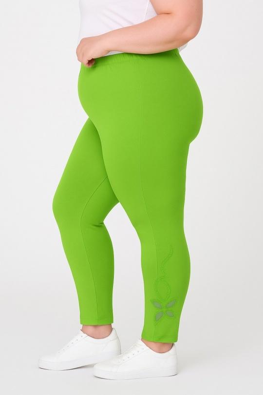 Leggings  Femme Vert Pomme Rouge B207 Efashion Paris