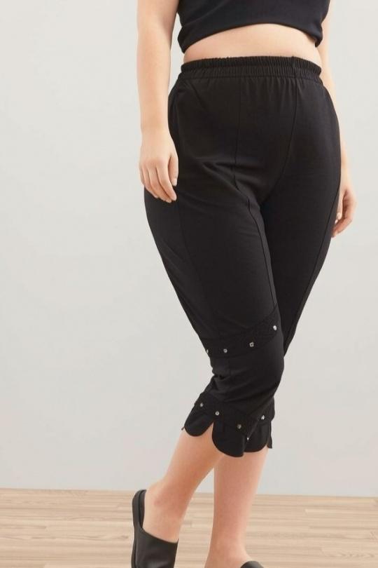 Pantacourts Femme Noir Pomme Rouge B160 Efashion Paris