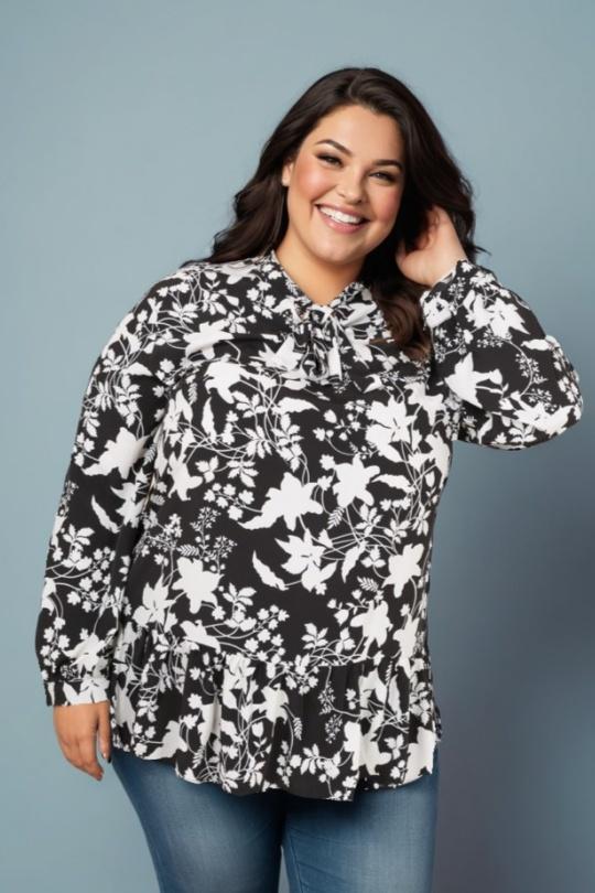 Shirts & blouses  Women Black Pomme Rouge C6355 Efashion Paris