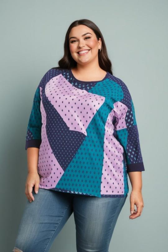 Tops Women Blue Pomme Rouge C6111 Efashion Paris