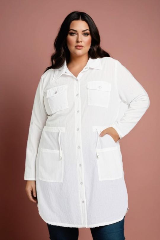 Jackets Women White Pomme Rouge C6525 Efashion Paris