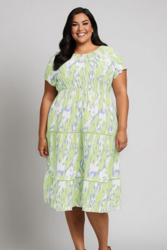 Robes & Combinaisons Femme Vert Pomme Rouge C6551 Efashion Paris
