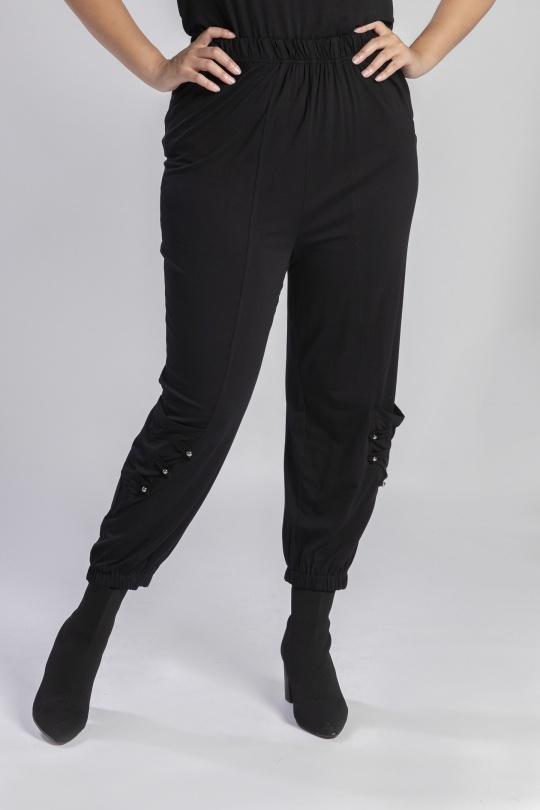 Pantalons Femme Noir Pomme Rouge B183 Efashion Paris