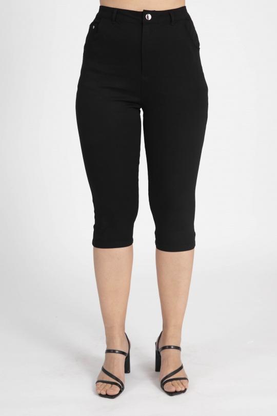 Pantacourts Femme Noir Pomme Rouge B232 Efashion Paris