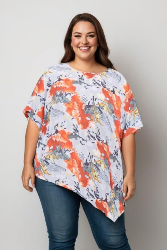 Tops Femme Bleu Pomme Rouge C6596 Efashion Paris