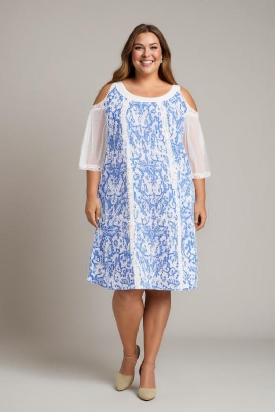 Robes & Combinaisons Femme Bleu Pomme Rouge C6598 Efashion Paris