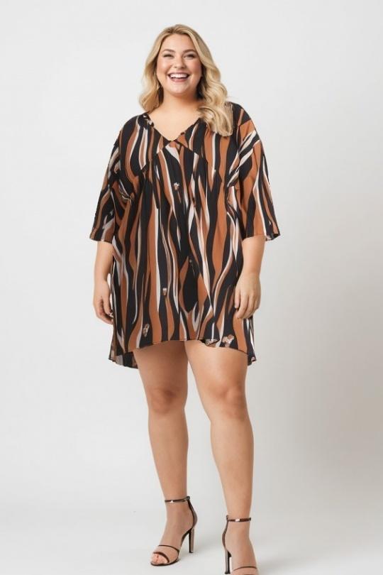 Robes & Combinaisons Femme Camel Pomme Rouge C6609 Efashion Paris