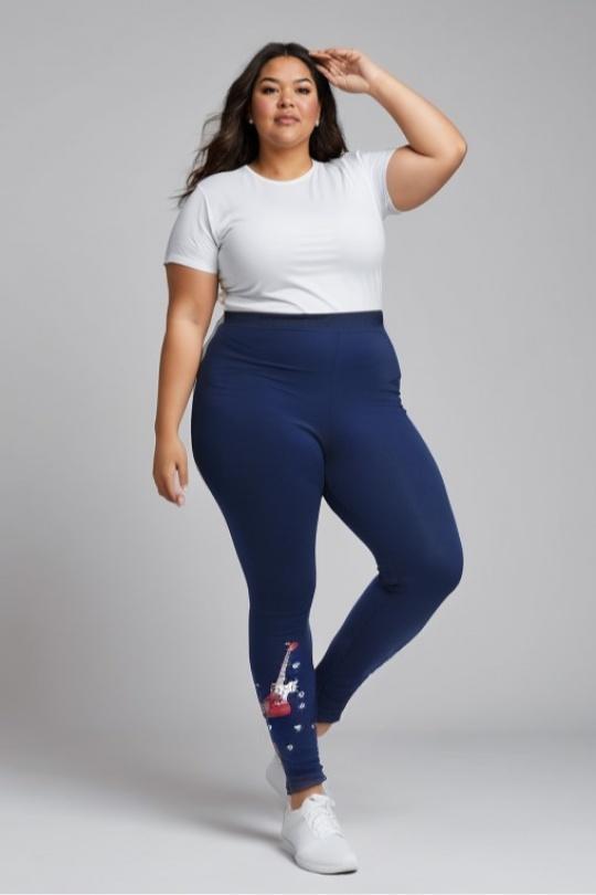 Leggings Mujer Blue Pomme Rouge B155 Efashion Paris