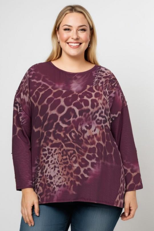 Camisas & blusas Mujer Purple Pomme Rouge T7179A Efashion Paris