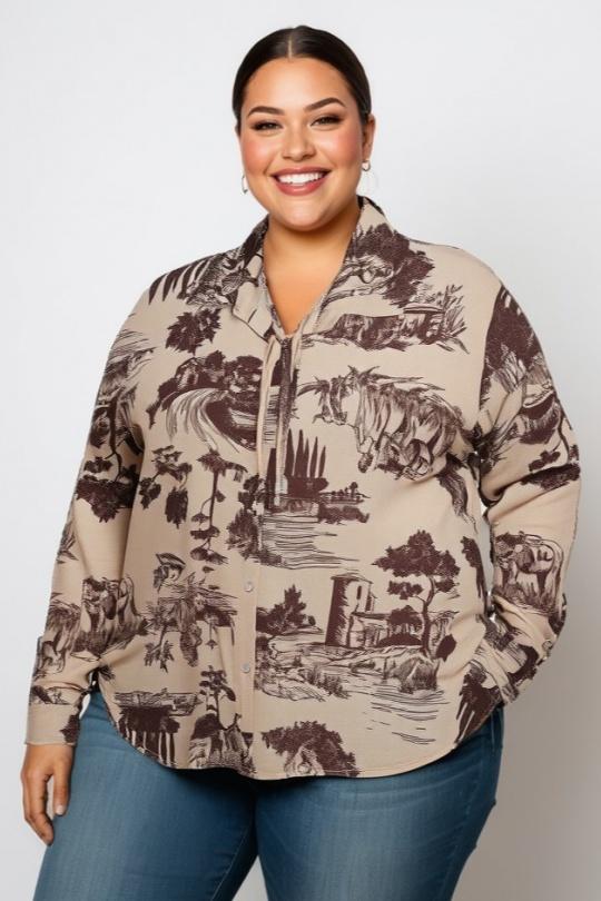 Shirts & blouses  Women Brown Pomme Rouge TA39004 Efashion Paris