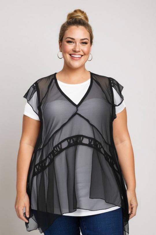 Tops Femme Blanc Pomme Rouge A113 Efashion Paris