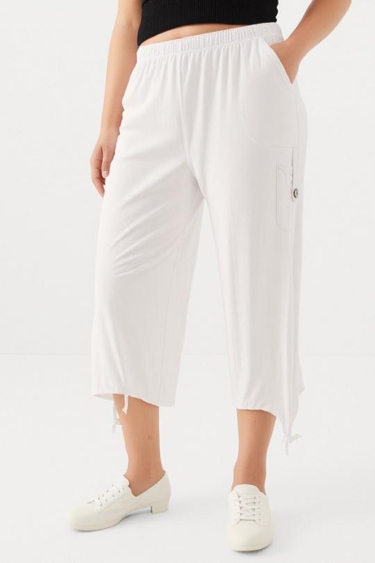 Pantacourts Femme Blanc Pomme Rouge B78 Efashion Paris
