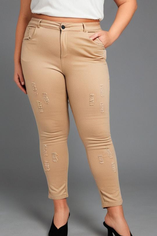 Jeans Femme Beige Pomme Rouge B201 Efashion Paris