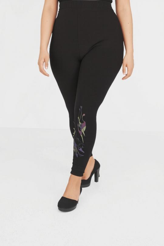 Leggings  Femme Noir Pomme Rouge B115 Efashion Paris