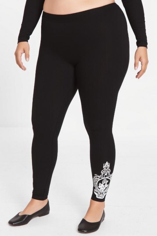 Leggings  Femme Noir Pomme Rouge B94 Efashion Paris