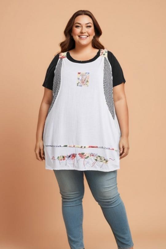 Tuniche Donna White Pomme Rouge A592 Efashion Paris