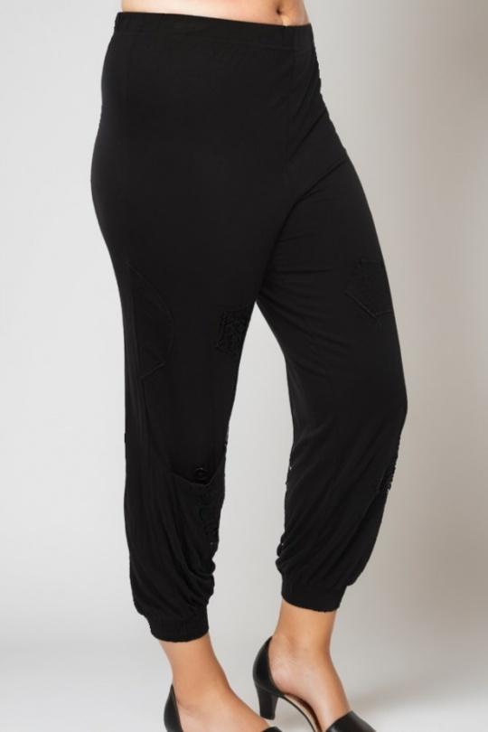 Pantaloni Donna Black Pomme Rouge B119 Efashion Paris