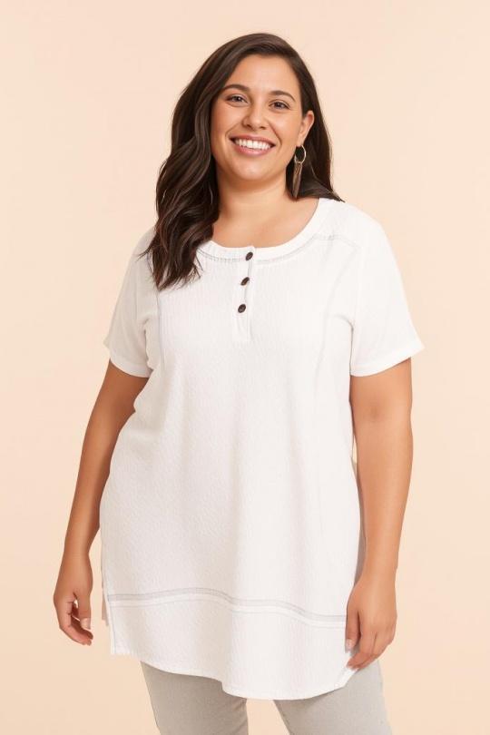 Tuniche Donna White Pomme Rouge A699 Efashion Paris