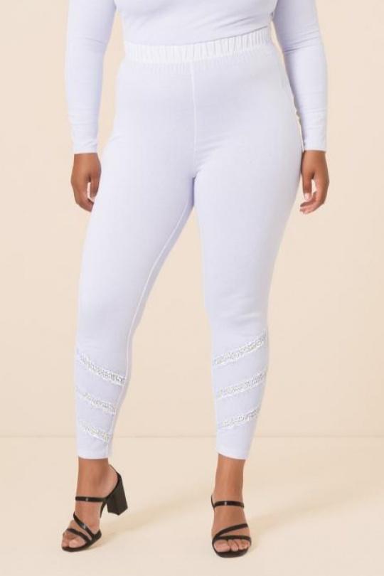 Leggings  Donna White Pomme Rouge B225 Efashion Paris