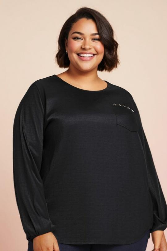 Camicie & camicette Donna Black Pomme Rouge C6175 Efashion Paris