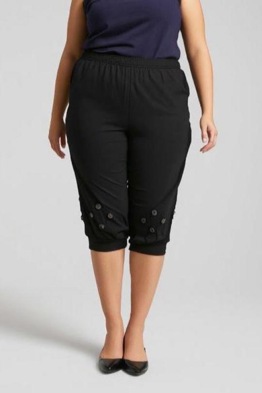 Pantacourts Femme Noir Pomme Rouge B158 Efashion Paris