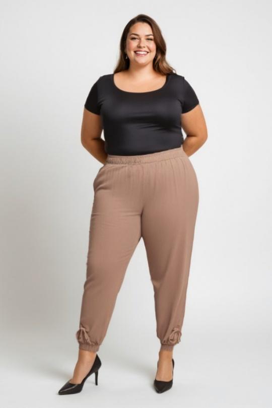 Pantalons Femme Beige Pomme Rouge B131 Efashion Paris