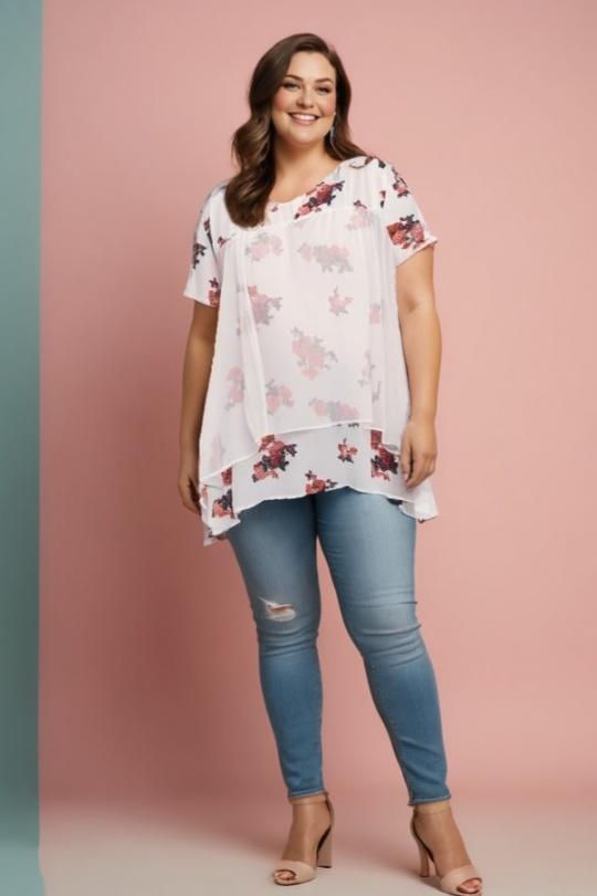 Tuniche Donna White Pomme Rouge A869 Efashion Paris