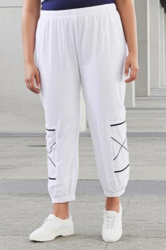 Pantaloni Donna White Pomme Rouge B175 Efashion Paris