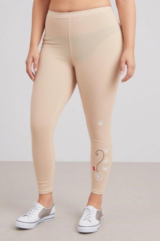 Leggings  Donna Beige Pomme Rouge B028 Efashion Paris