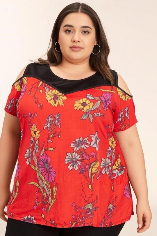 Tops Donna Red Pomme Rouge A988 Efashion Paris
