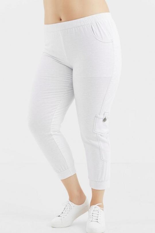 Pantaloni Donna White Pomme Rouge B101 Efashion Paris