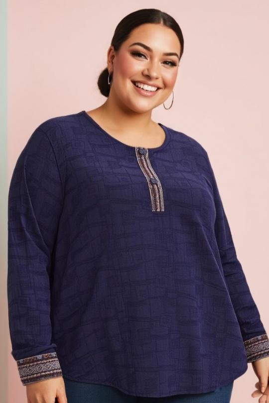 Camicie & camicette Donna Blue Pomme Rouge C6239 Efashion Paris