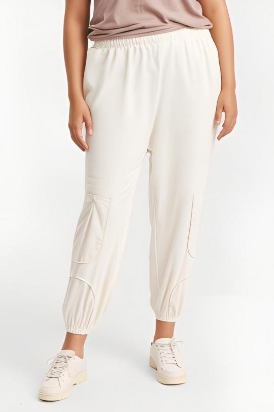 Trousers Women White Pomme Rouge B152 Efashion Paris