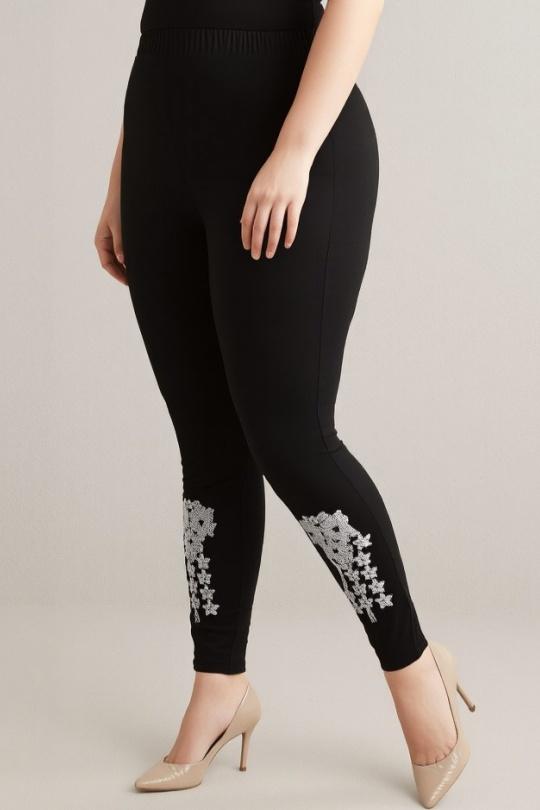 Leggings  Women Black Pomme Rouge B170 Efashion Paris