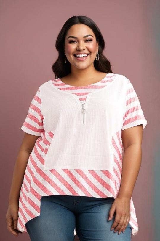 Tuniche Donna Pink Pomme Rouge C6226 Efashion Paris