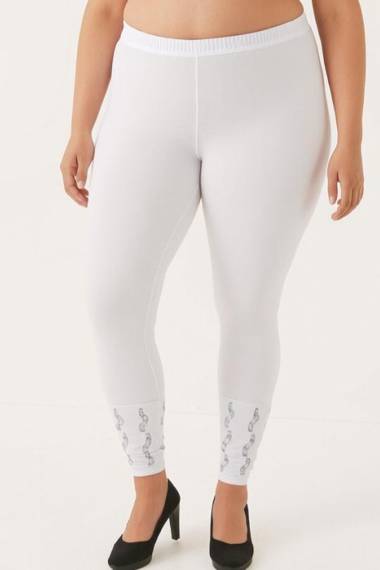 Leggings  Femme Blanc Pomme Rouge B121 Efashion Paris