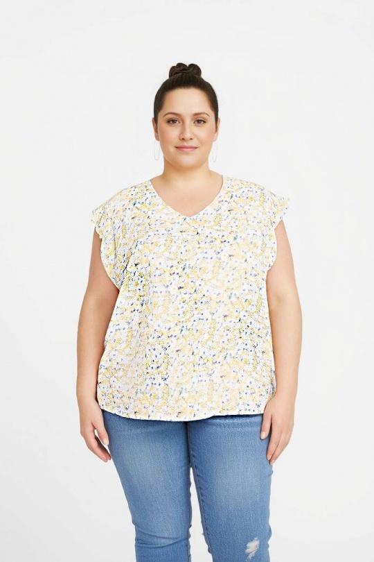 Tops Femme Jaune Pomme Rouge C6577 Efashion Paris