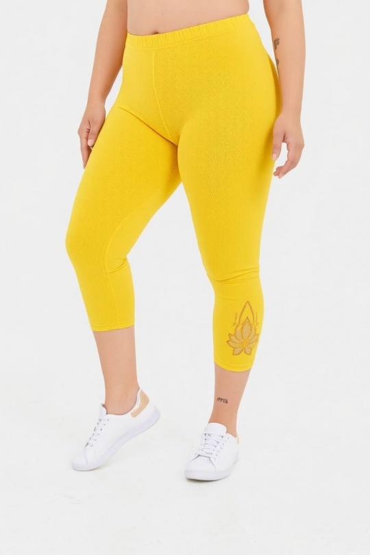 Leggings  Femme Jaune Pomme Rouge B210 Efashion Paris