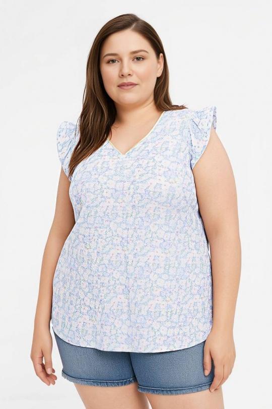 Tops Femme Bleu Pomme Rouge C6577 Efashion Paris