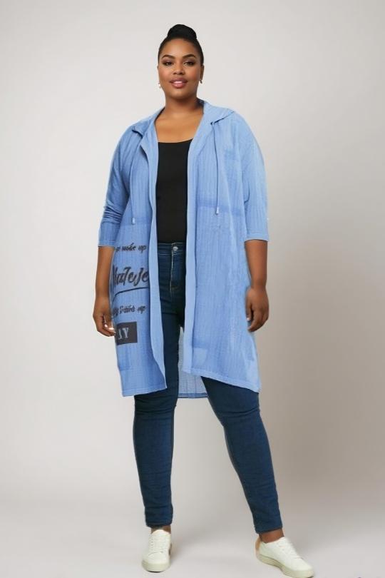 Gilets Femme Bleu Pomme Rouge C8021 Efashion Paris