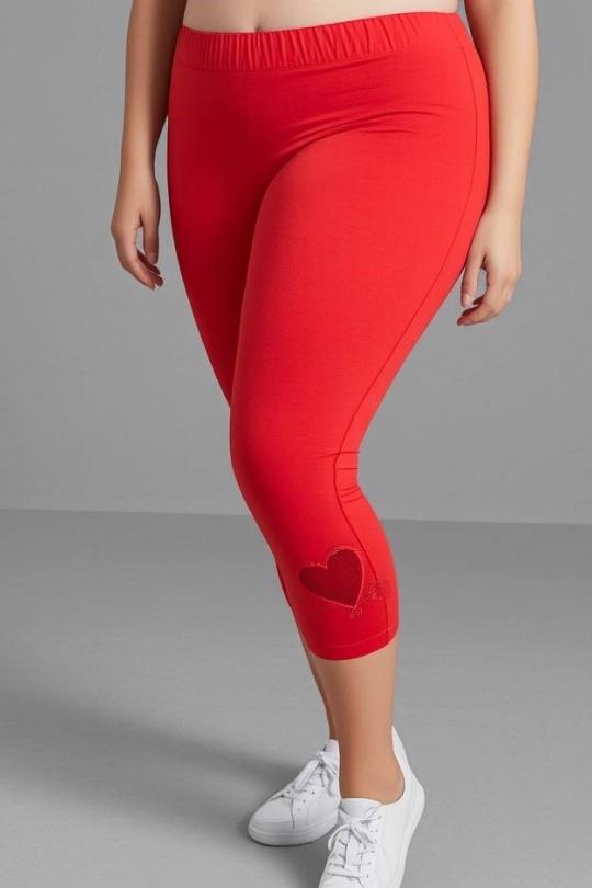 Leggings  Femme Rouge Pomme Rouge B227 Efashion Paris