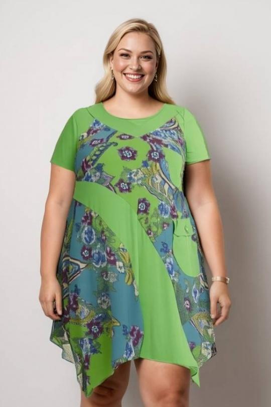 Vestidos y Monos Mujer Green Pomme Rouge A235 Efashion Paris