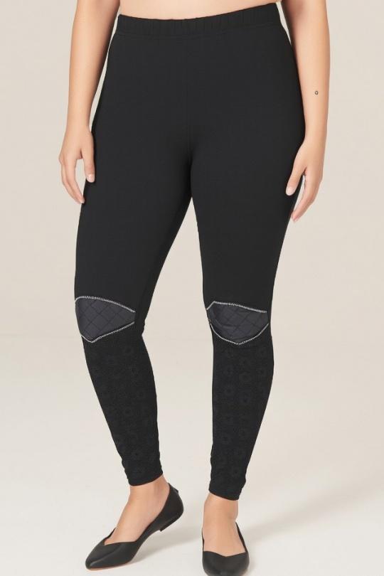 Leggings Mujer Black Pomme Rouge B108 Efashion Paris