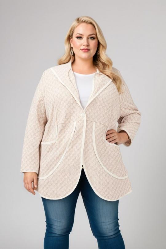 Vestes Femme Beige Pomme Rouge A531 Efashion Paris