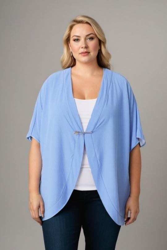 Gilets Femme Bleu Pomme Rouge A545 Efashion Paris