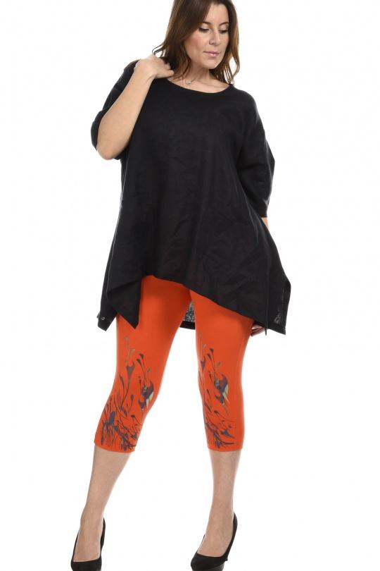 Leggings  Femme Orange Pomme Rouge B115 Efashion Paris