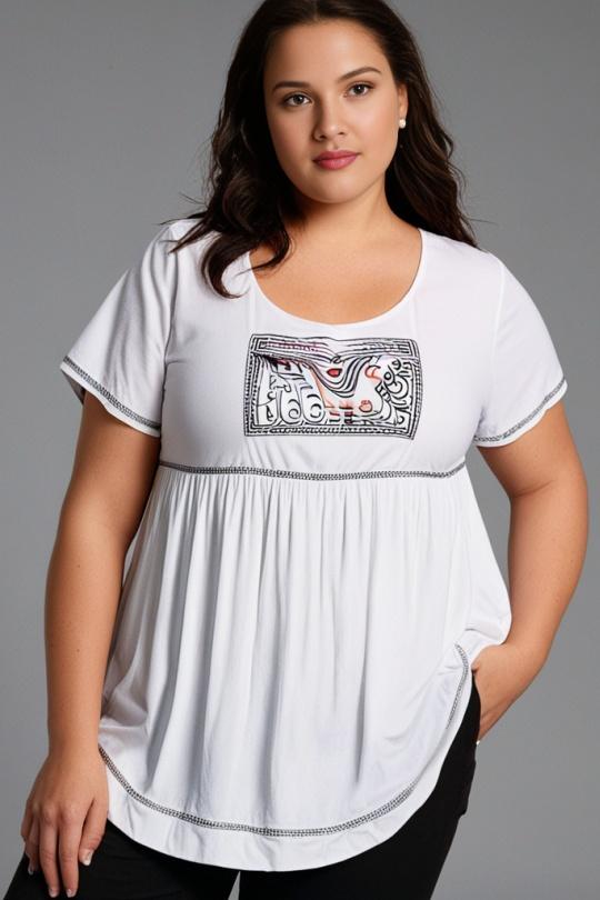 T-shirts Femme Blanc Pomme Rouge A549 Efashion Paris